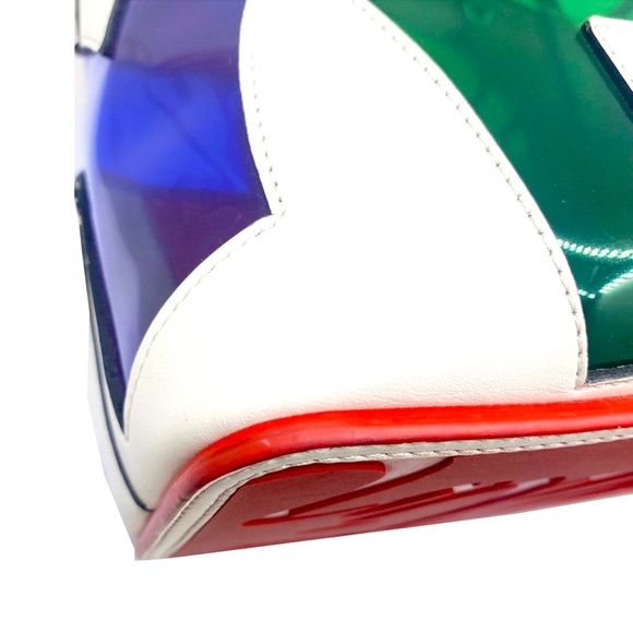 EUC-Christian Louboutin Spike Studs Kabata Love Tote w/COA - Picture 9 of 13